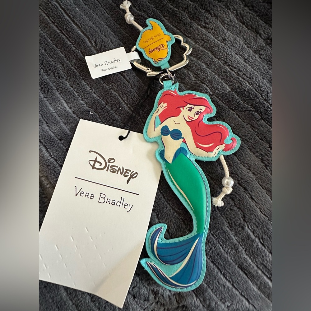 Vera Bradley Disney Ariel and Flounder Keychain